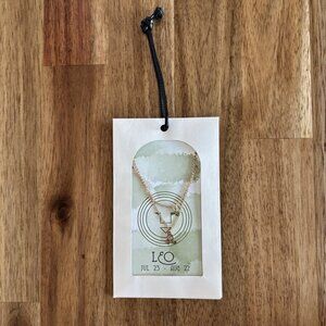 Urban Outfitters Zodiac Sign LEO necklace Fantasy Jewelry Boho Hippie Festival